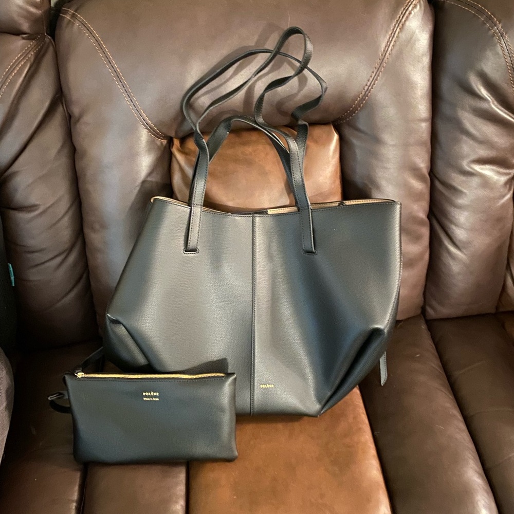 Polene Cyme Bag in black. Comes with pouch!